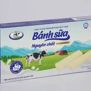 Combo Bánh sữa nguyên chất Long Thành Premium (mua 5 tặng 1) 11 Mặt trước Bánh Sữa Nguyên Chất Long Thành Premium