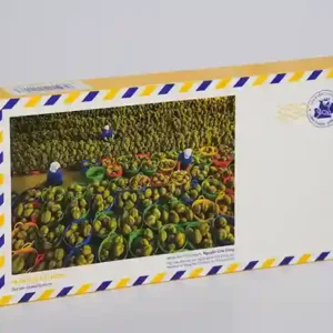 Mặt sau Bánh sữa sầu riêng Long Thành Premium