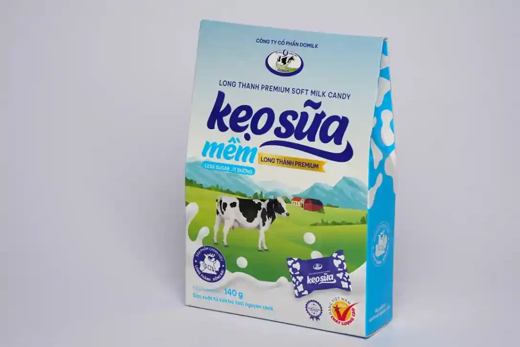 Kẹo Sữa Mềm Long Thành Premium Ít Đường