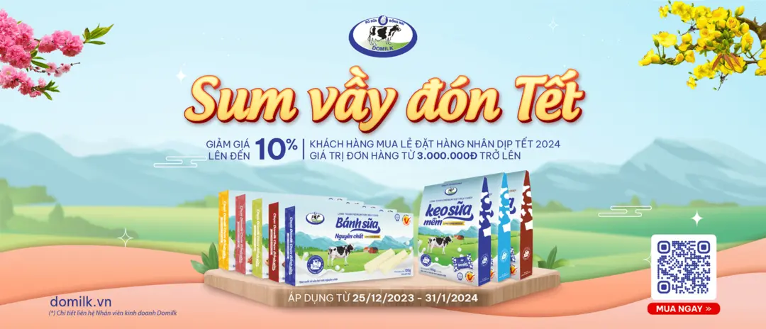 Bánh sữa Long Thành Premium Domilk