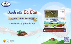 Bánh Sữa Cacao Long Thành Premium, Cacao, Bánh sữa, Bánh sữa Long Thành, Bánh sữa cao cấp
