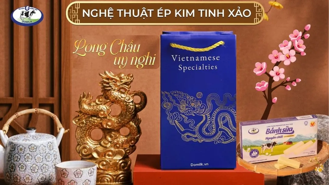 Xu hướng quà Tết 2026 nhìn từ thiết kế và nội dung túi quà Long Chầu