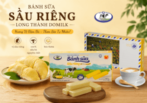 Bánh sữa Sầu riêng Long Thành Domilk - Lựa chọn số 1 trong mùa Sầu riêng 1 Bánh sữa Sầu riêng Long Thành Domilk