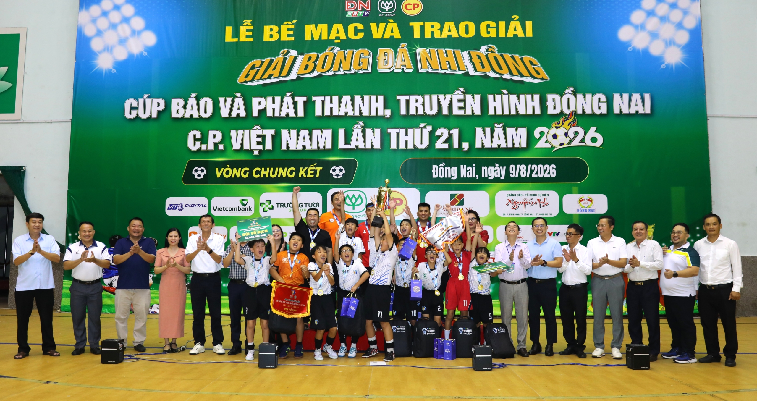 U11 Long Thành vô địch Giải bóng đá nhi đồng Cúp Báo Đồng Nai 2026